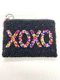 Custom Handmade Beaded XOXO Coin Purse