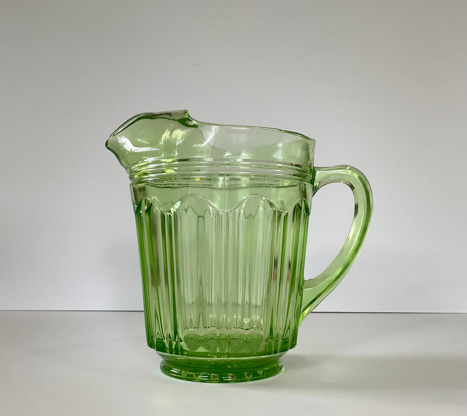 Your Choicevintage Clear Glass Pitcher With Lid / Anchor 