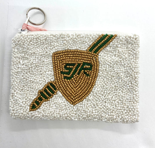 Custom Beaded Coin Purse (Saint Joes Regional High School)