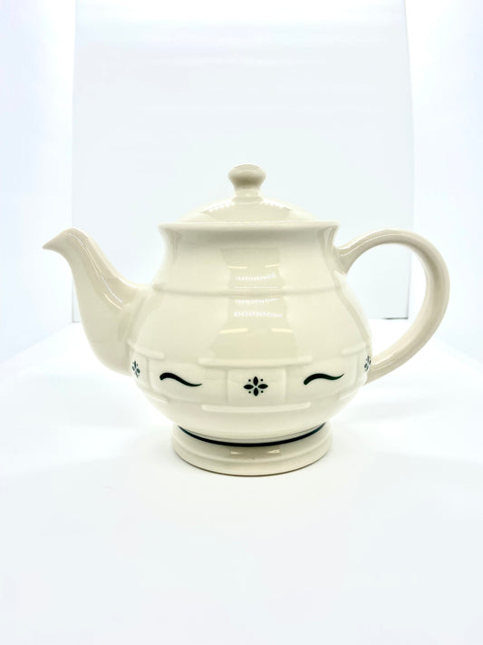 Longaberger Classic Green Tea Pot