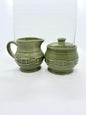 Set of Longaberger Sage Sugar & Creamer