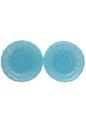 RARE Vintage Pyrex Egg Blue 2 Saucers