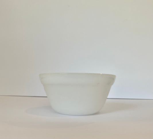 Vintage White Milk Glass 6" Mixing Bowl