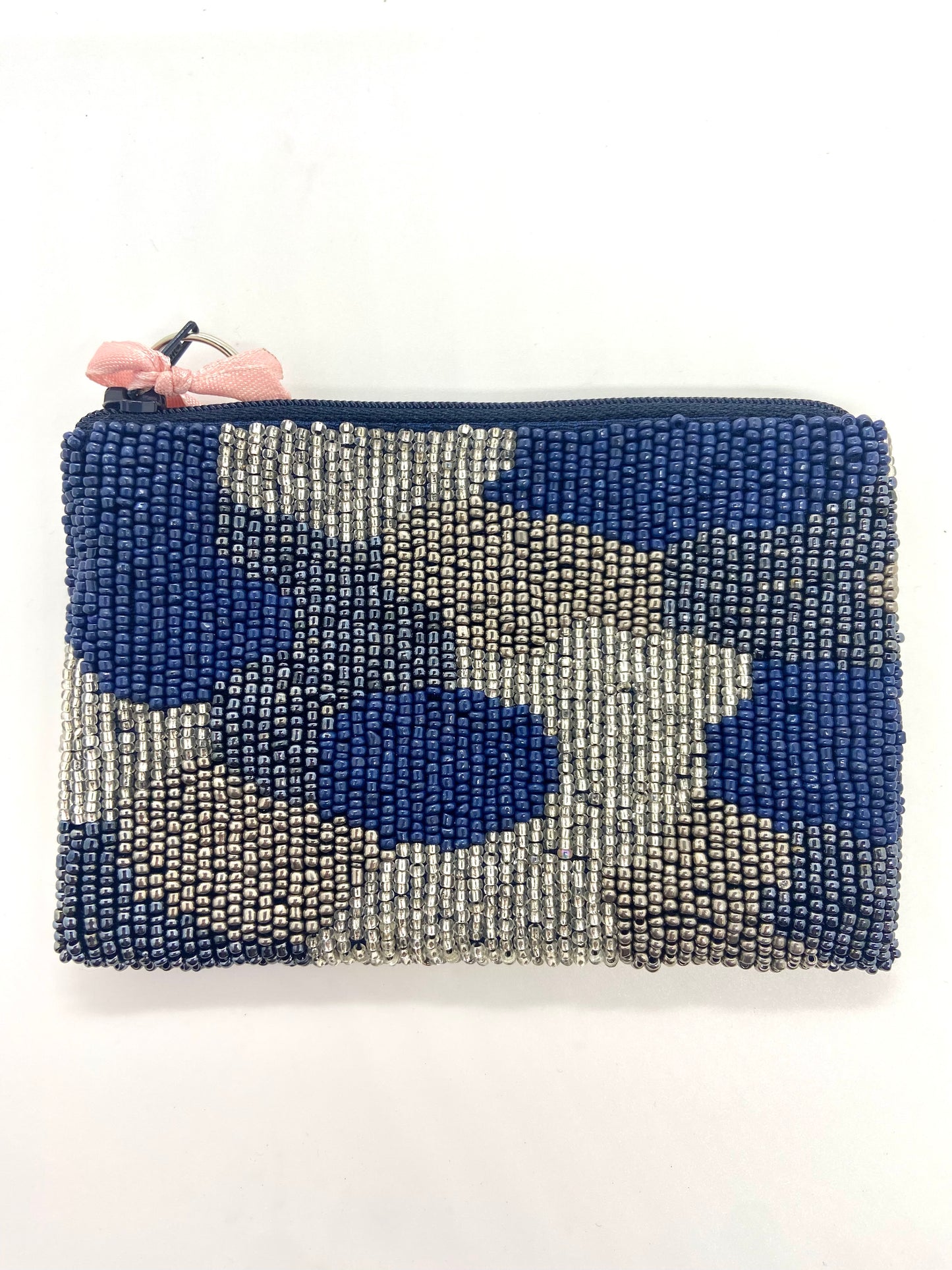 Blue and Grey Camo Coin Purse