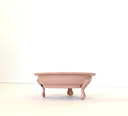 Mauve Enamel Soap Dish