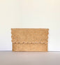 Handmade Beaded Gold Scalloped Clutch With Pearls