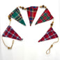 Plaid Holiday Pennant Garland