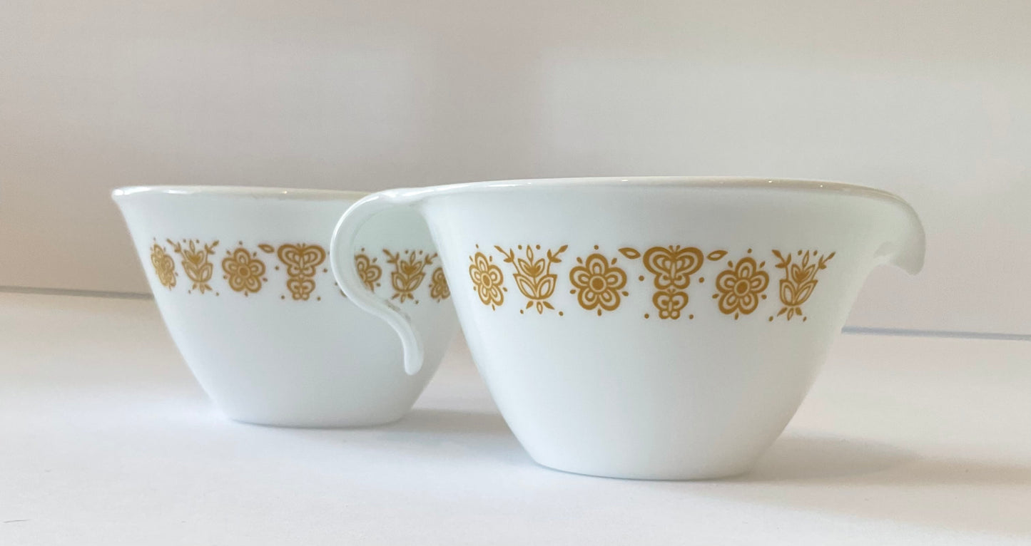 Vintage Corning Butterfly Gold Sugar and Creamer Set