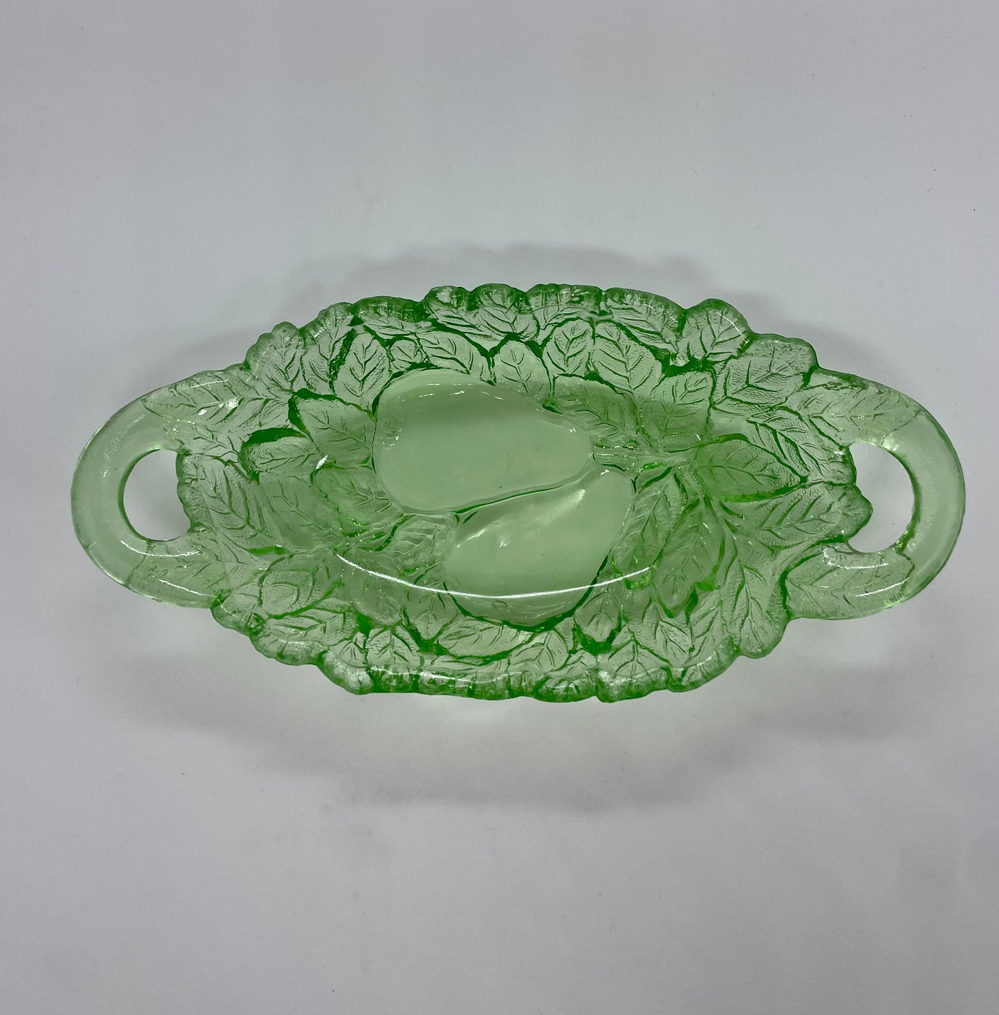 Vintage "Sweet Pear" Depression Glass Candy Dish