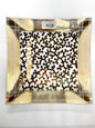 Vintage George Braid Gold Leaf Square Glass Plate