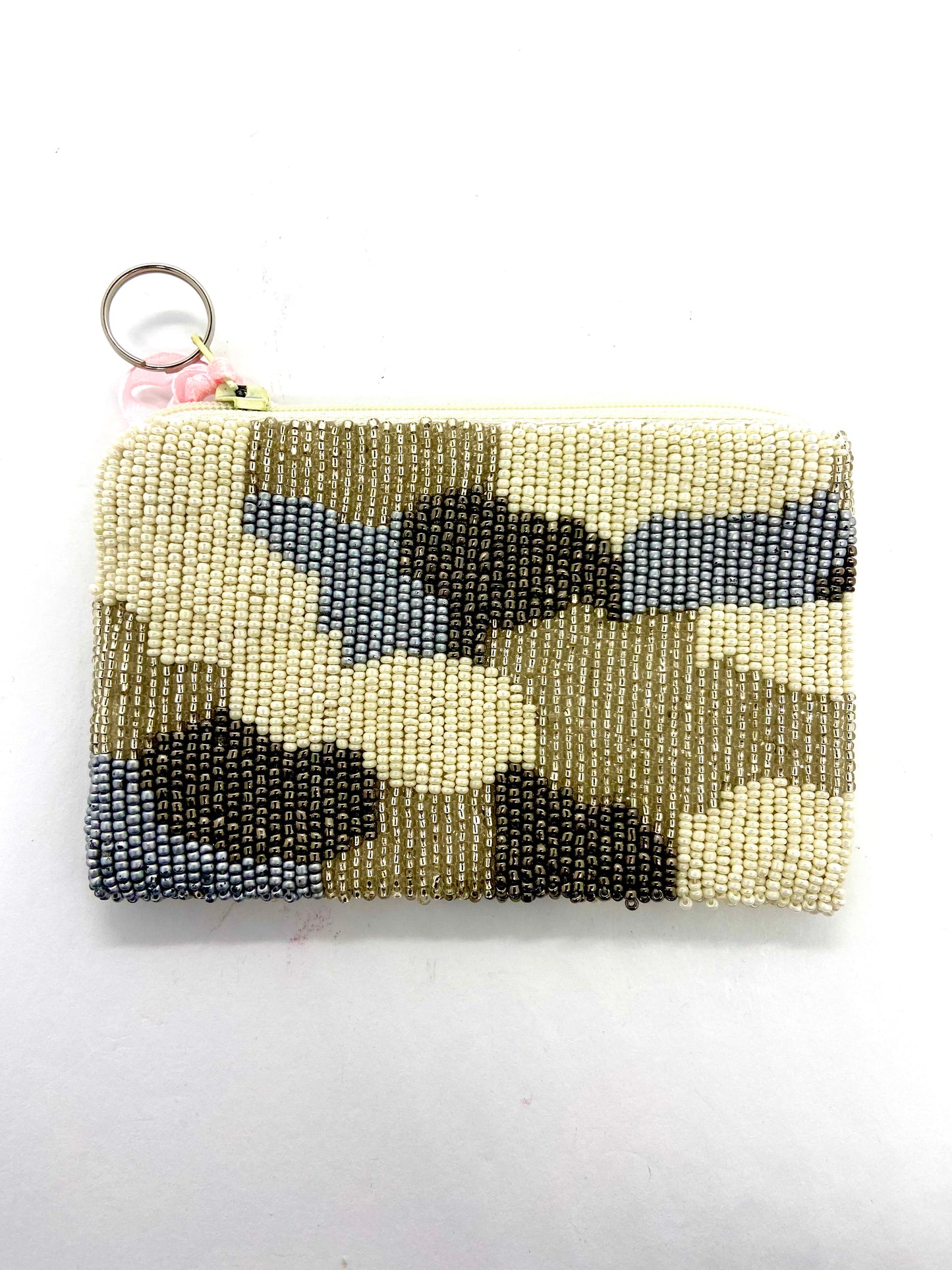 Grey Ivory Camo Coin Purse