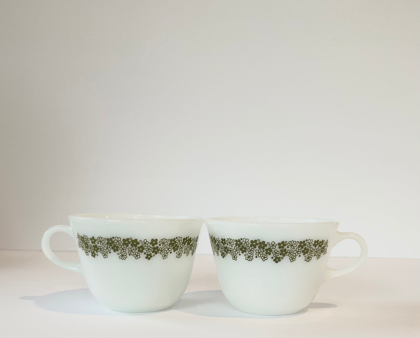 Vintage Pyrex Set of 12 8oz. Coffee/Tea Mugs, Spring Blossom
