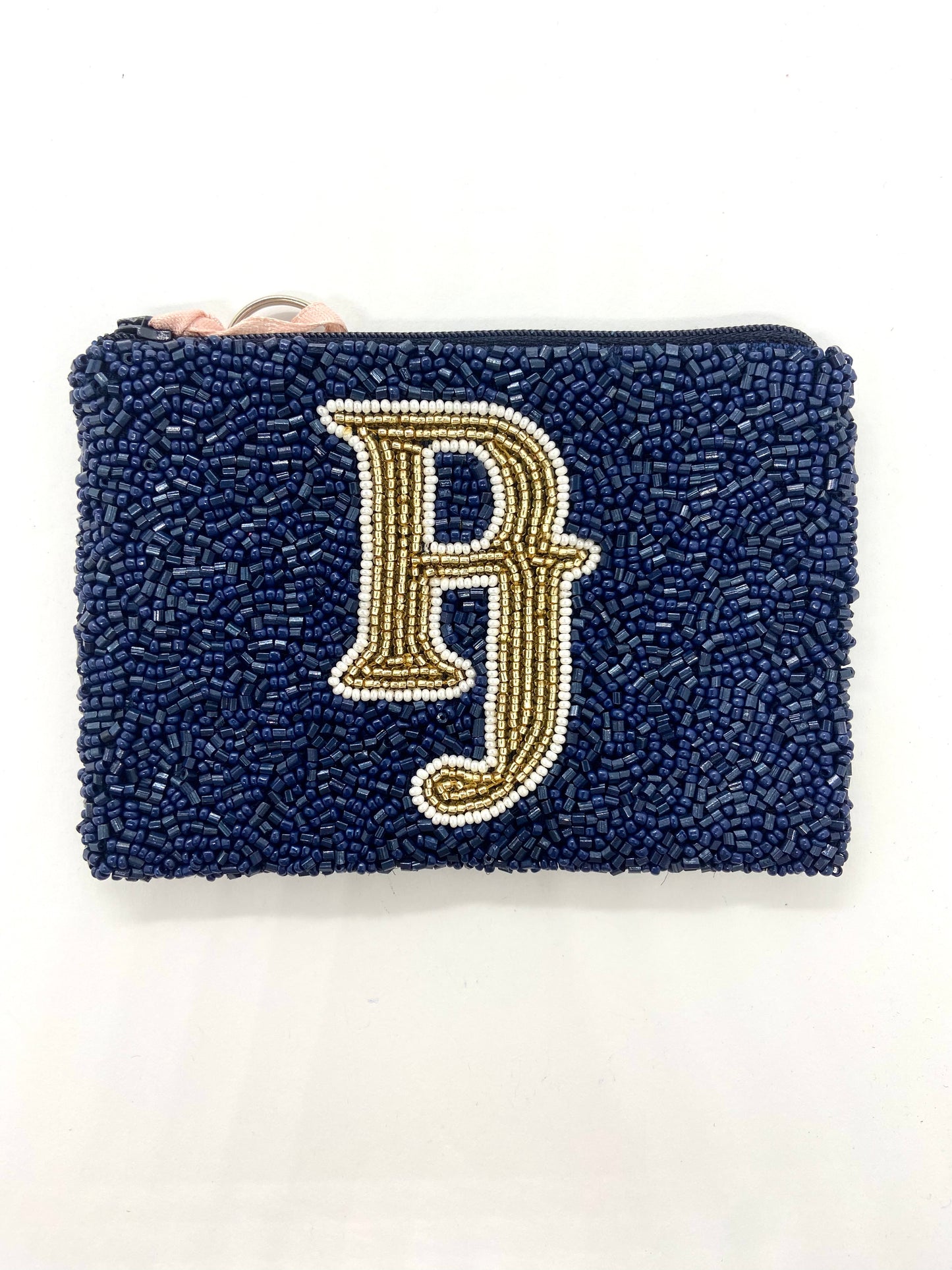 Custom Beaded Coin Purse (Pope John Gold Lettering)