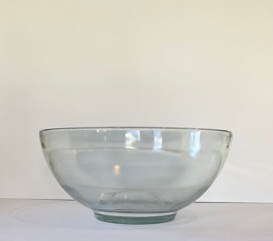 Vintage Extra Large Deep Clear Glass Bowl