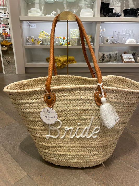 Custom Bridal Straw Bags