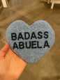 Badass Abuela Heart Shape Coin Purse