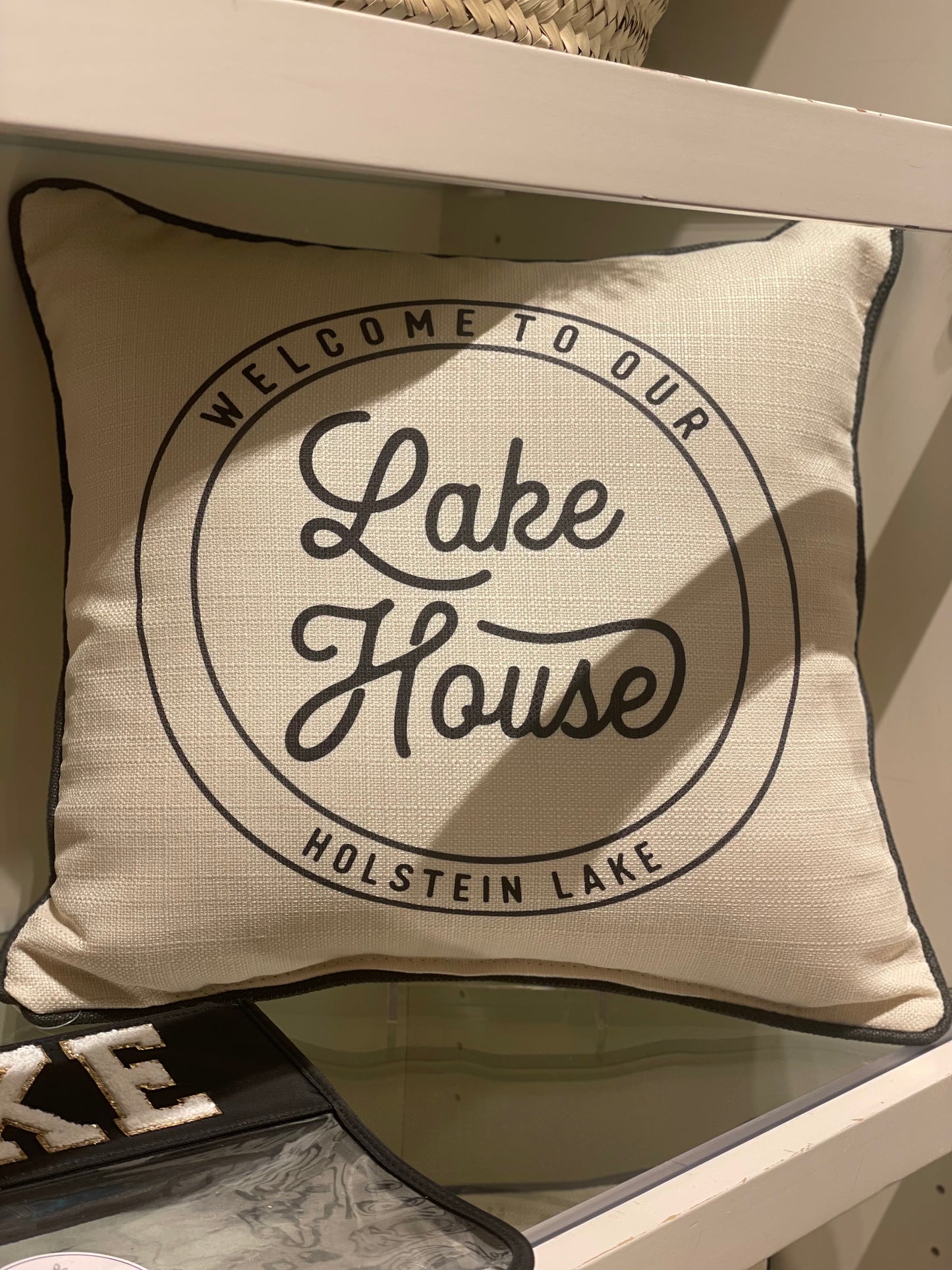 Custom Welcome To Our Lake House Seal Pillow