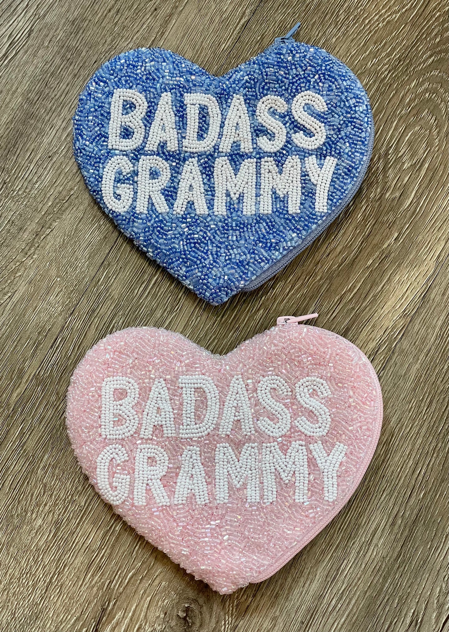 Badass Grammy Heart Shape Coin Purse