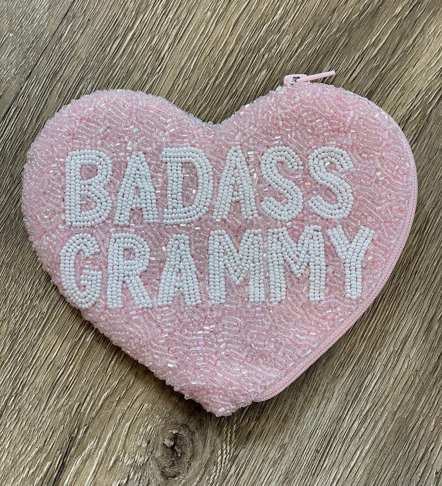 Badass Grammy Heart Shape Coin Purse