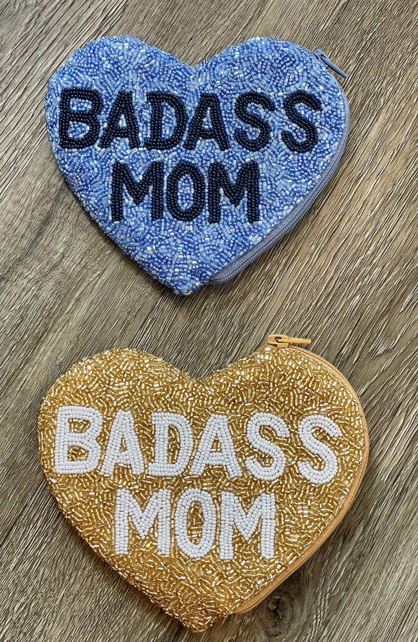 Badass Mom Heart Shape Coin Purse