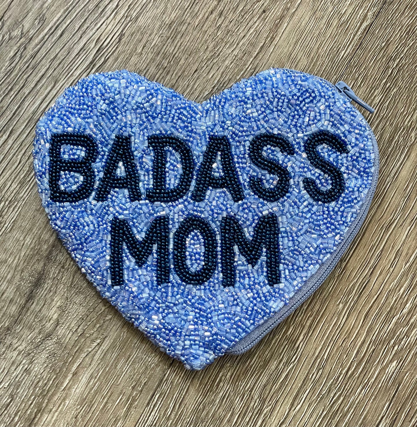 Badass Mom Heart Shape Coin Purse