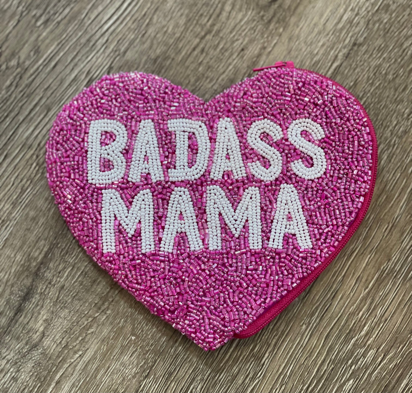 Badass Mama Heart Shape Coin Purse