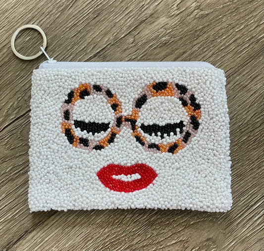 Glasses Girly Coin Purse