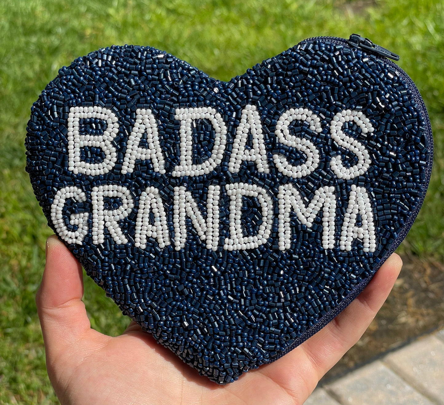 Badass Grandma Heart Shape Coin Purse