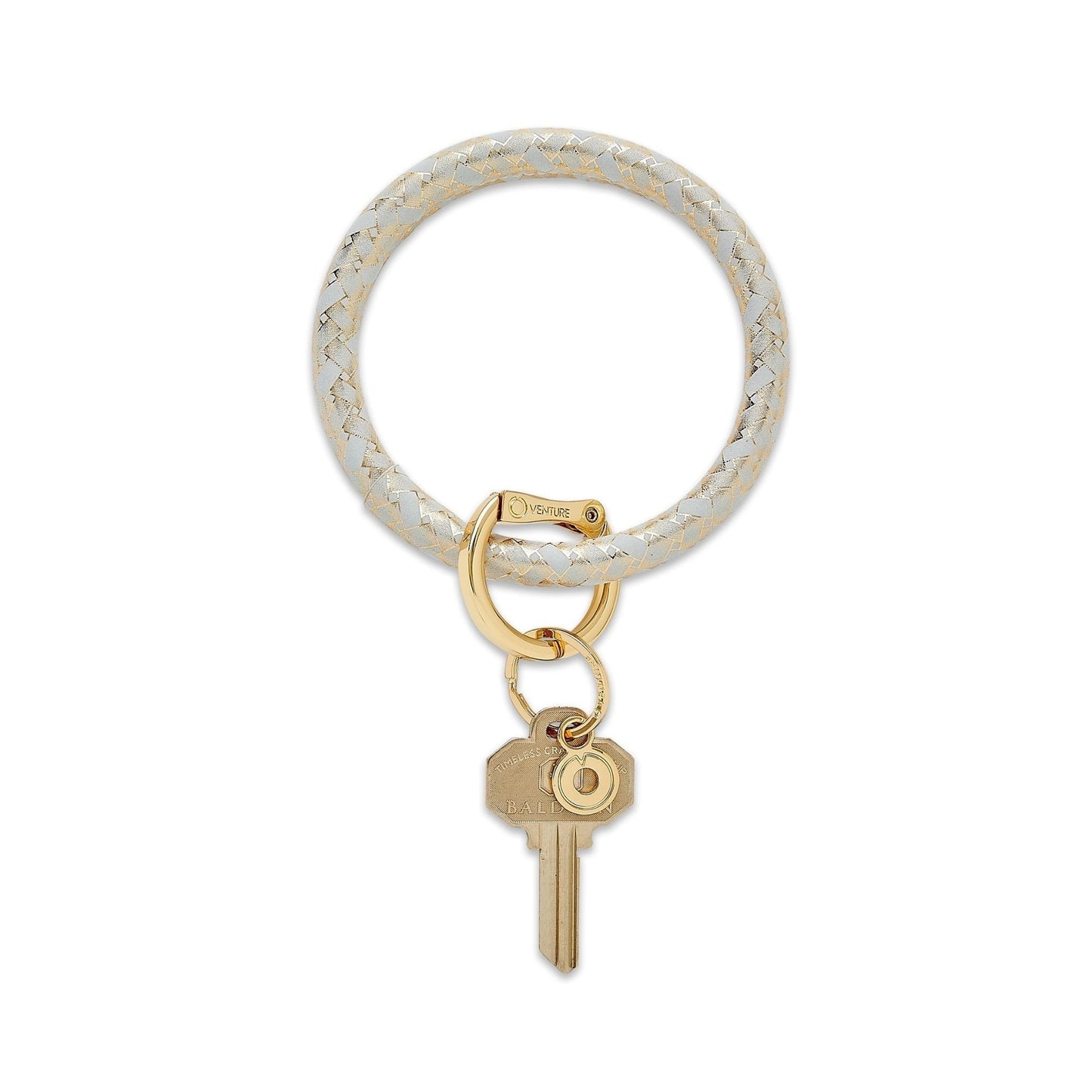 Leather Big O Key Ring