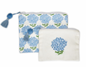 Hydrangea Multipurpose Pouch, Set of 2