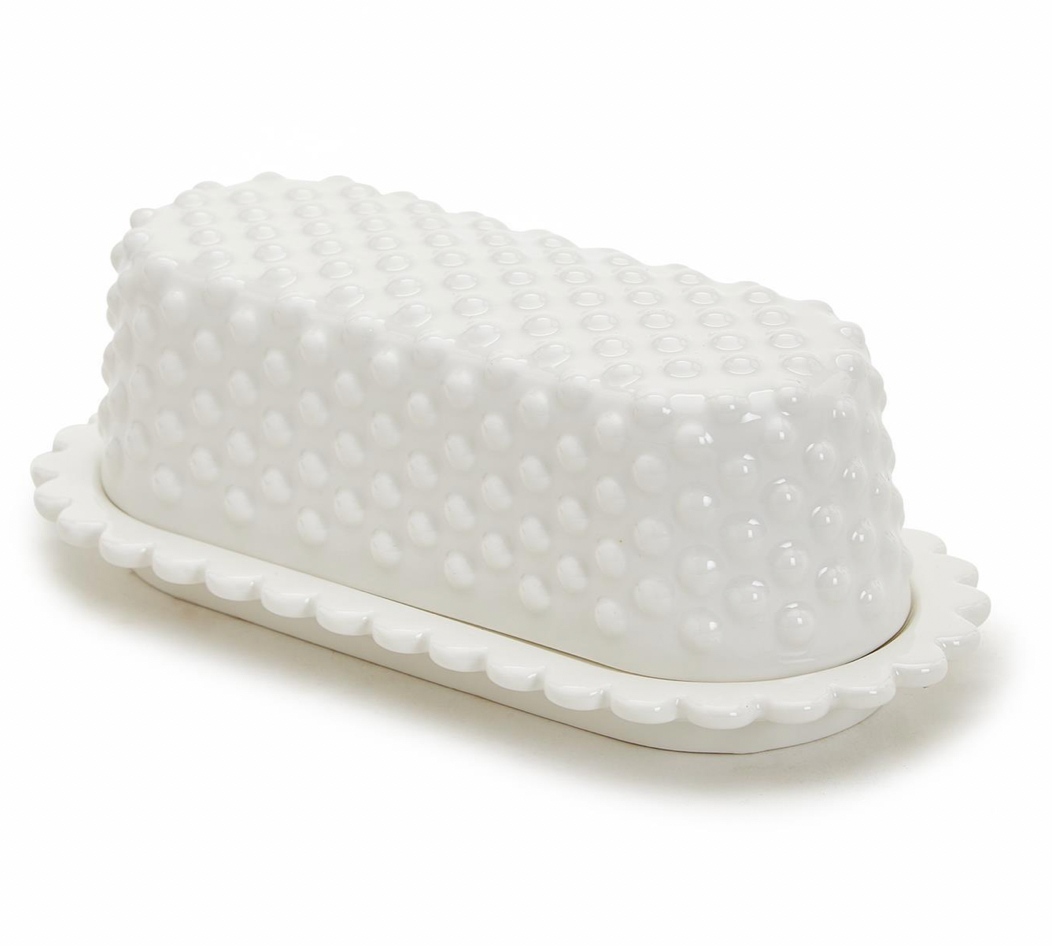 Hobnail Butter Dish