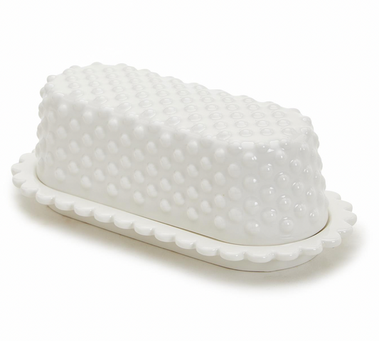 Hobnail Butter Dish