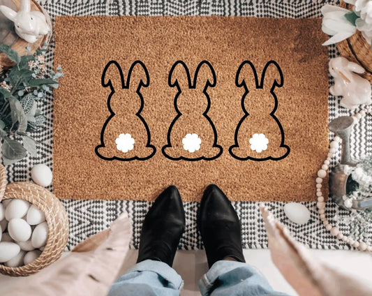 Bunny Trio Doormat