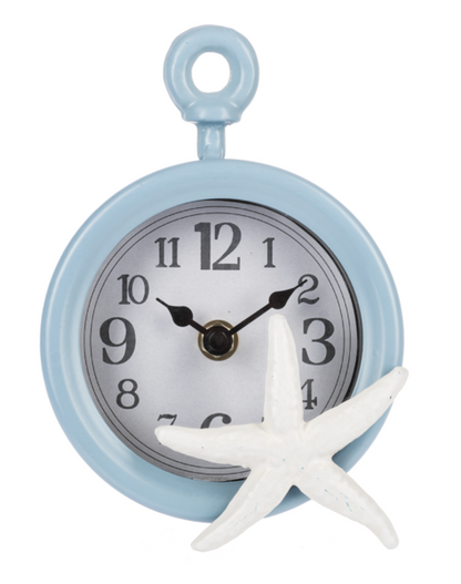 Round Desk Clock with Starfish