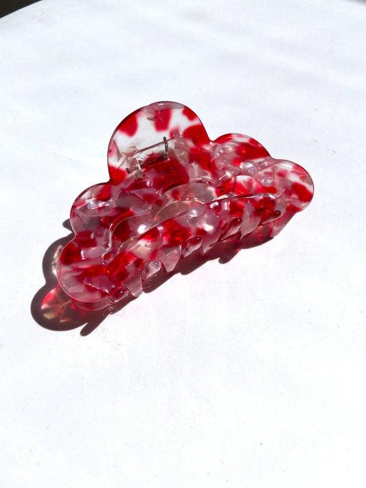 Cloud Claw Clip Red Tortoise