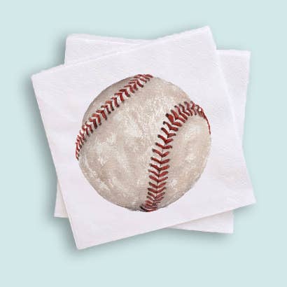 Baseball Cocktail Napkins