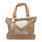 Just Married Jute Tote bag