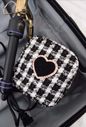 Black Plaid Mini - Black Heart