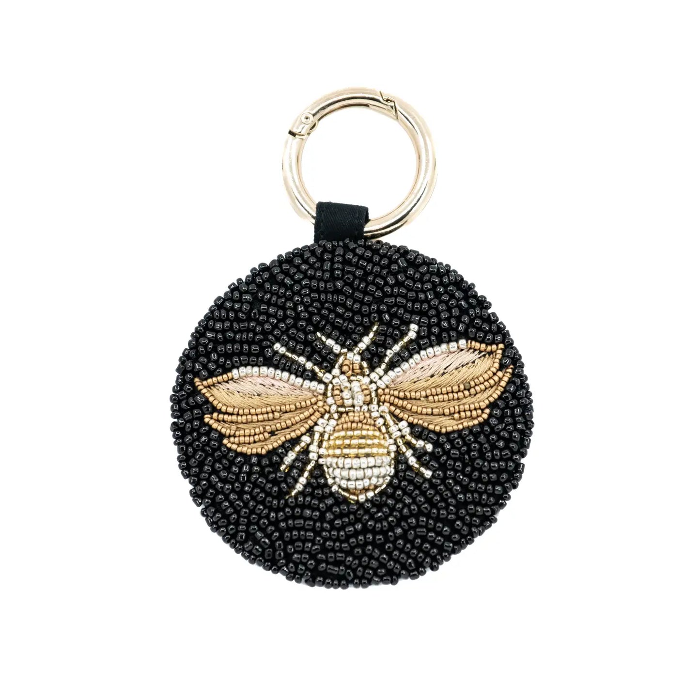 3D Bee Beaded Keychain