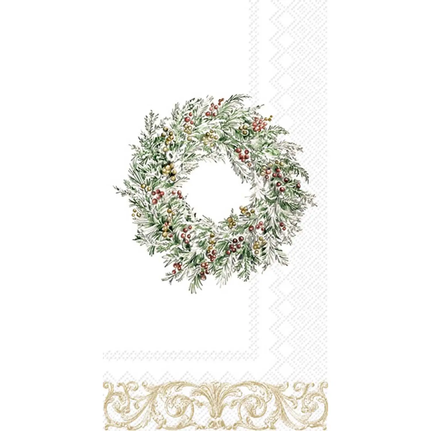 Berry Wreath Christmas/ Holiday Paper Napkins