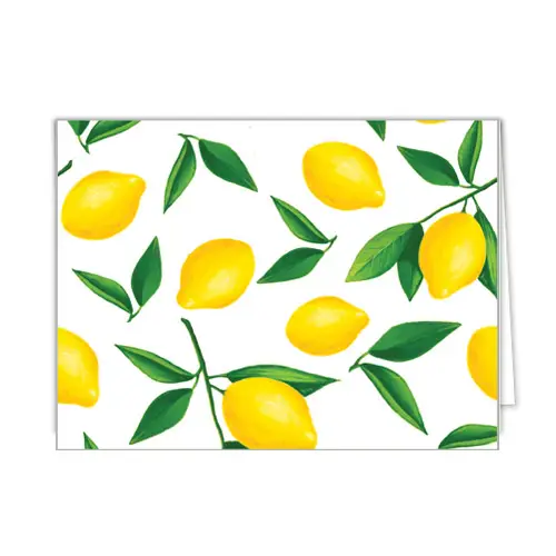 Lemon Folded Notecard
