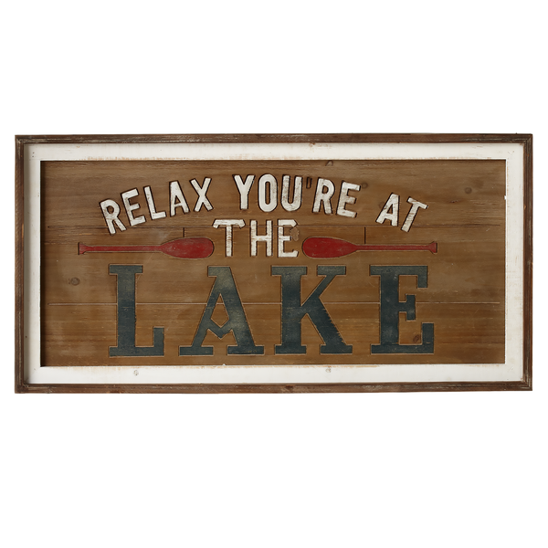 Relax You're at the Lake Wall Decor