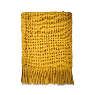 Throw Blanket (125x150cm)- Vienna (Ochre)