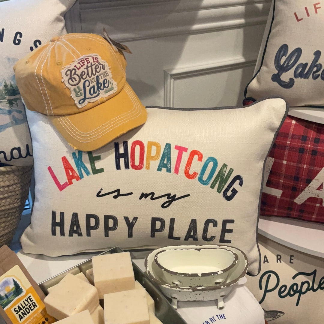 Custom My Happy Place Pillow