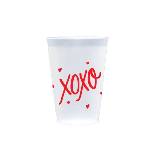 Valentine's Day XOXO Frosted Cups