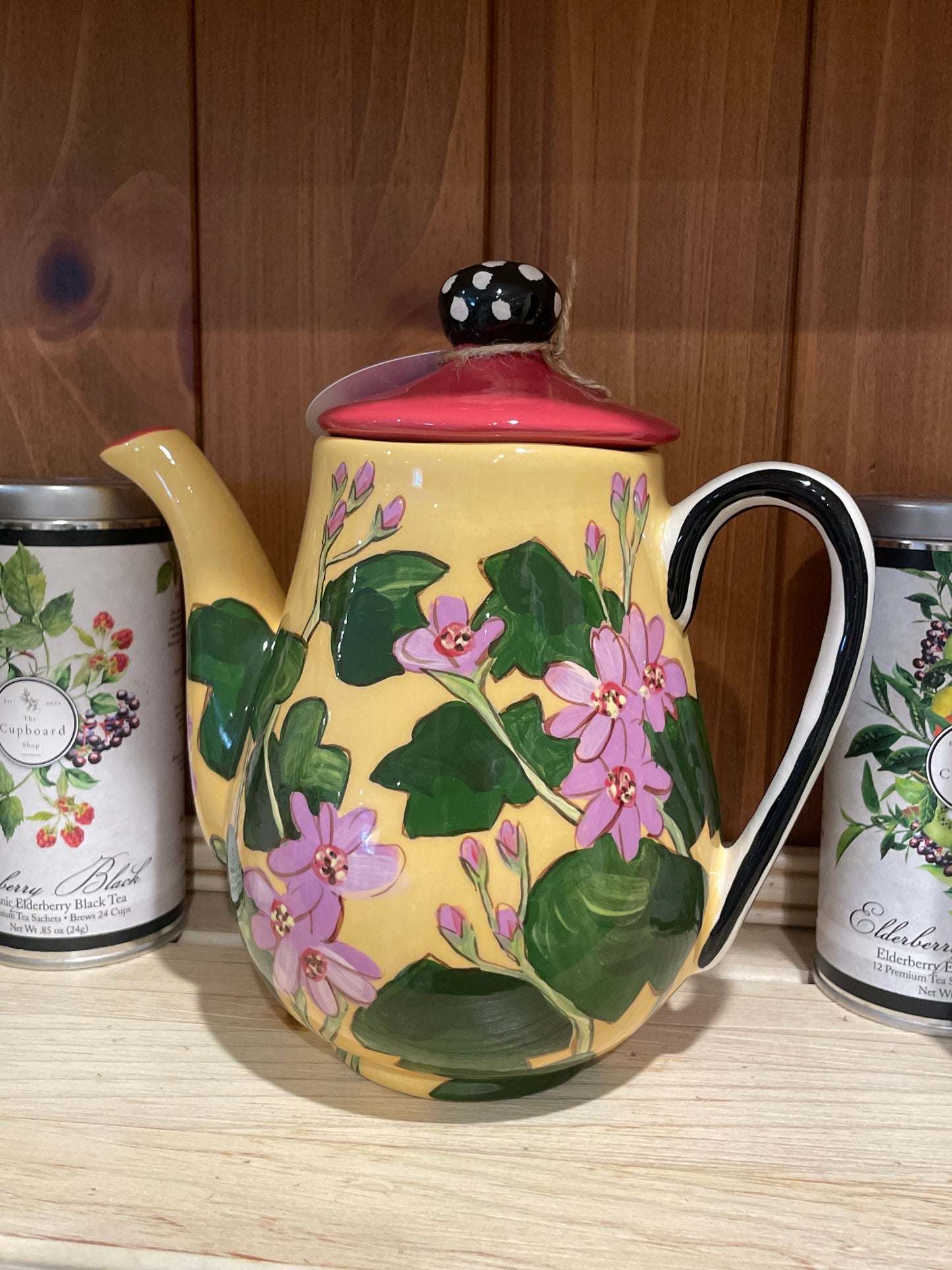 Droll Designs Signed Large Teapot
