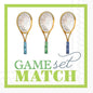 Game Set Match Rosanne Beck Paper Cocktail Napkin Pack of 20