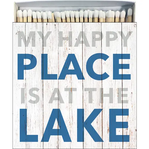 My Happy Place is the Lake Matches Square