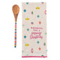 TEA TOWEL WITH WOODEN SPOON WHISKING YOU (H21)