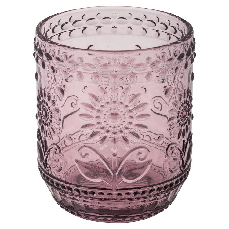Vintage Depression Glass Pink Cocktail Tumbler Glasses, The Hour Shop